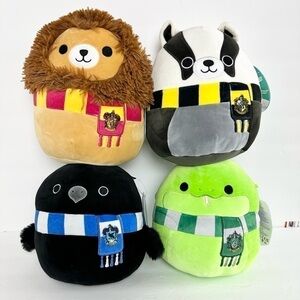 NWT Squishmallows Harry Potter 8” 4 Houses Set Halloween 2023